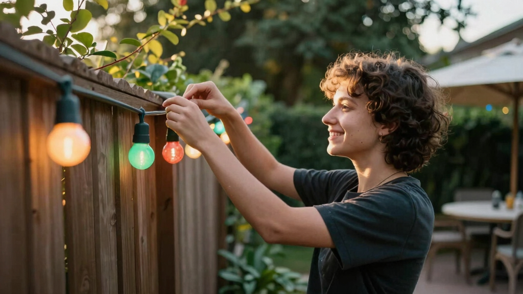 patriotic outdoor string lights
