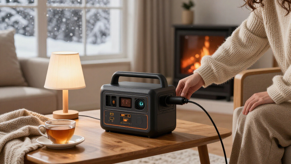 portable power station for winter storms