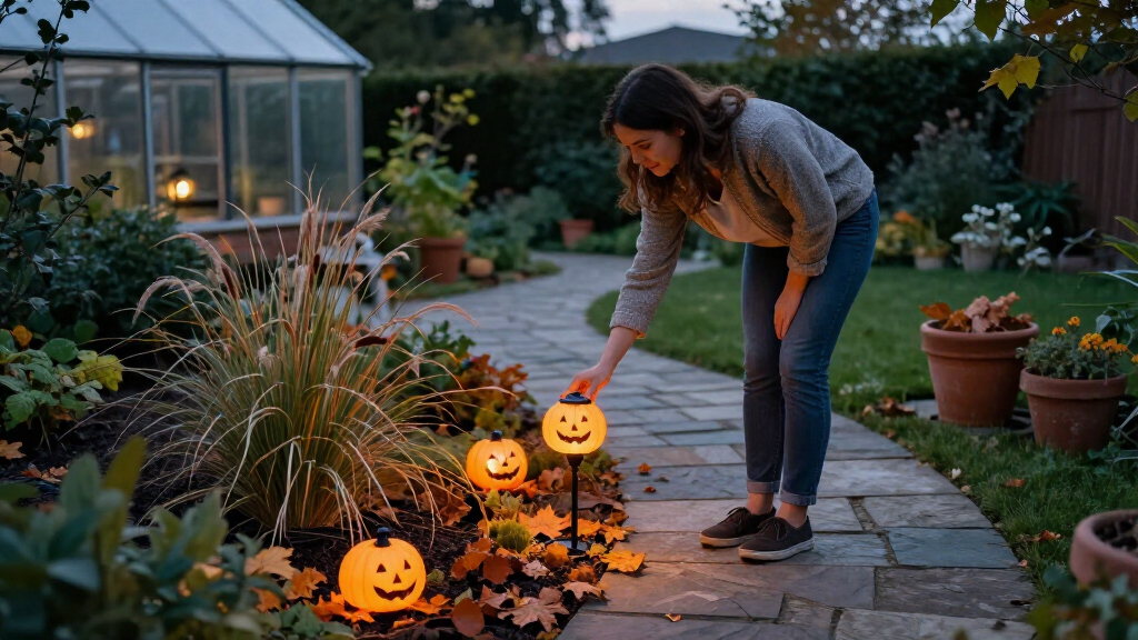 Halloween solar garden lights
