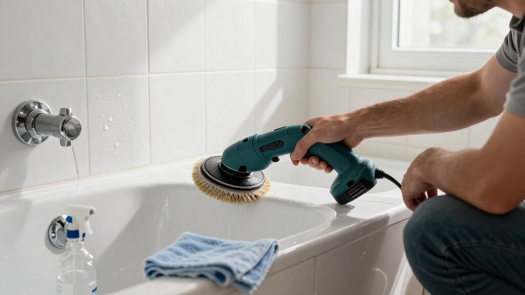 cordless electric spin scrubbers
