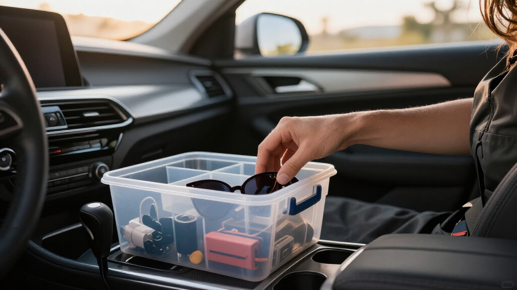 car interior organization bins