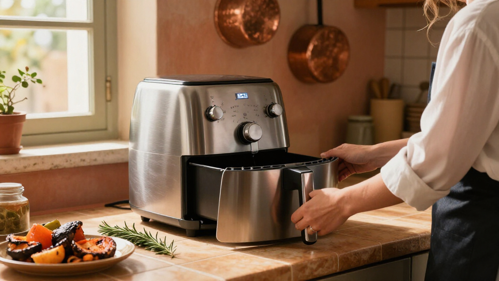 air fryer double door