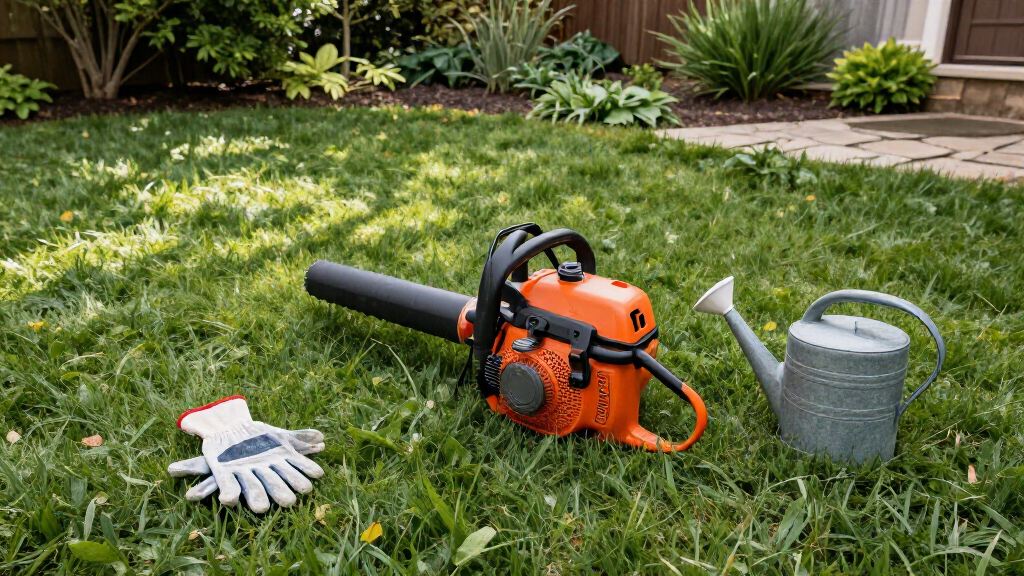 gas-powered leaf blowers