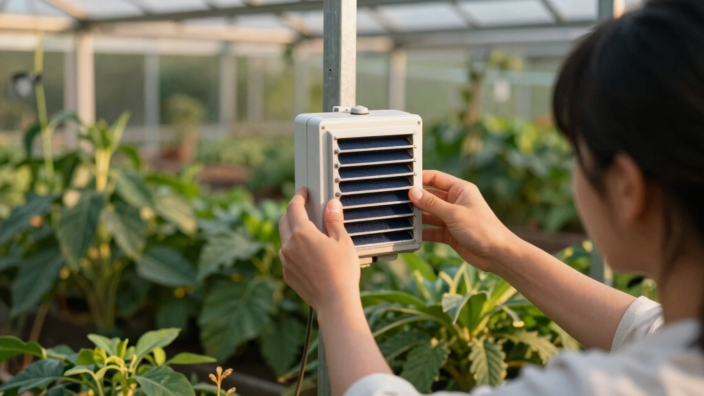 solar-powered greenhouse vents