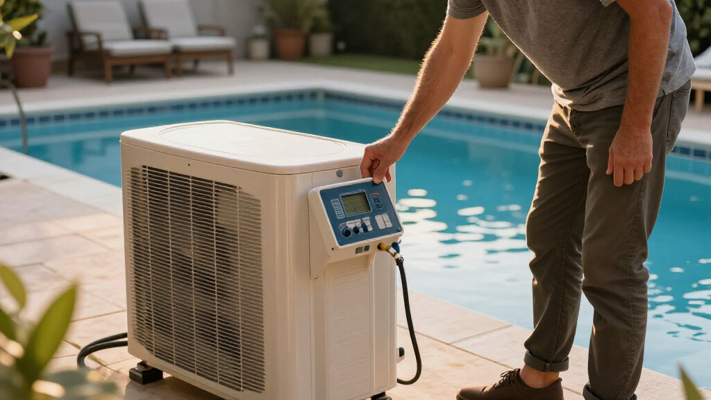 heat pump pool heater chiller combo