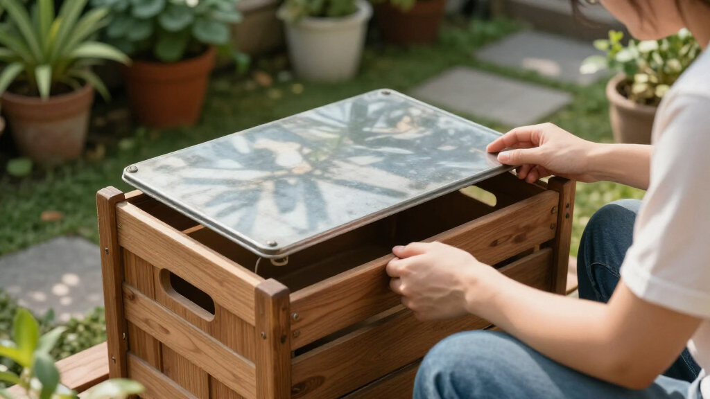 outdoor storage benches