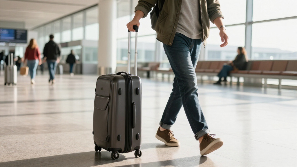 carry-on luggage with spinner wheels
