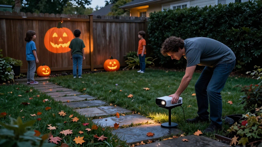 Halloween outdoor projector lights