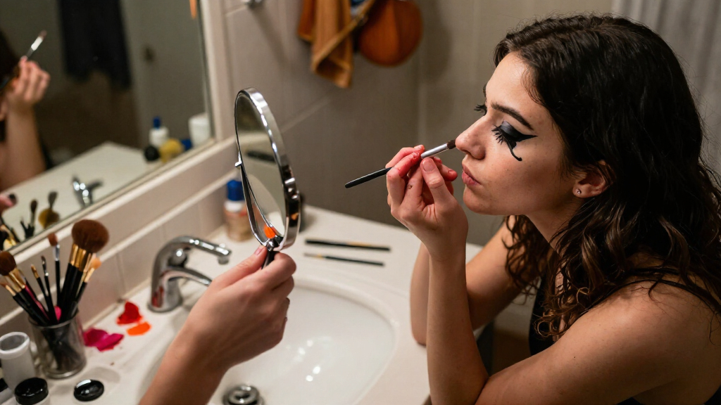 Halloween costume makeup