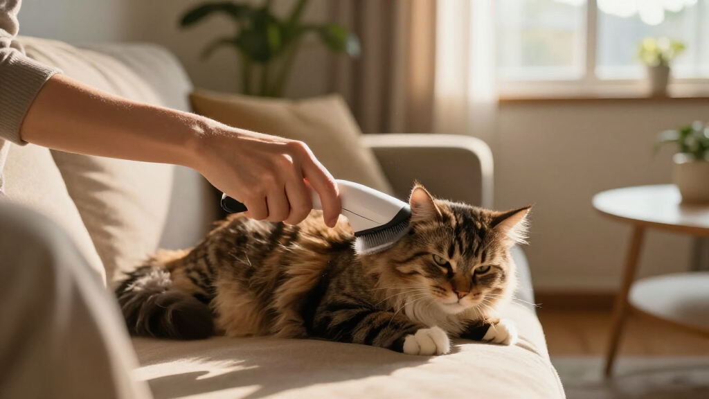 best cat grooming brush vacuum combo