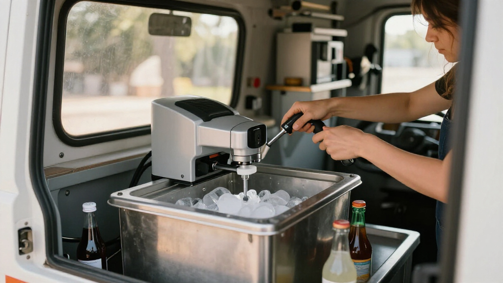 best fast cycle ice machine for drink service truck