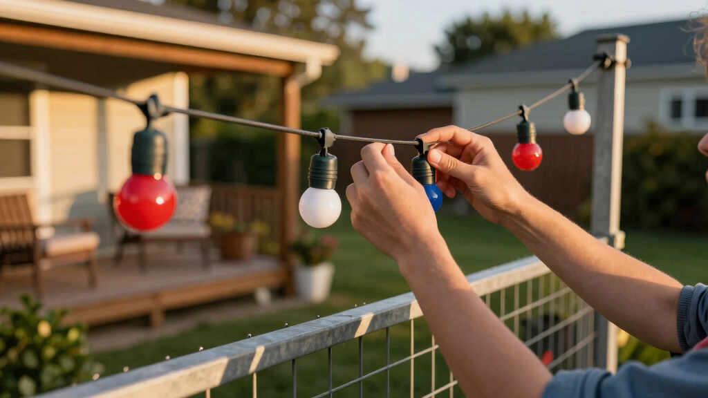 patriotic outdoor string lights