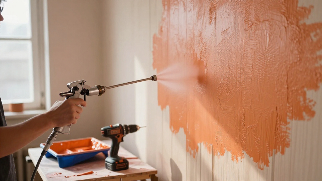 airless paint sprayer for orange peel texture paint