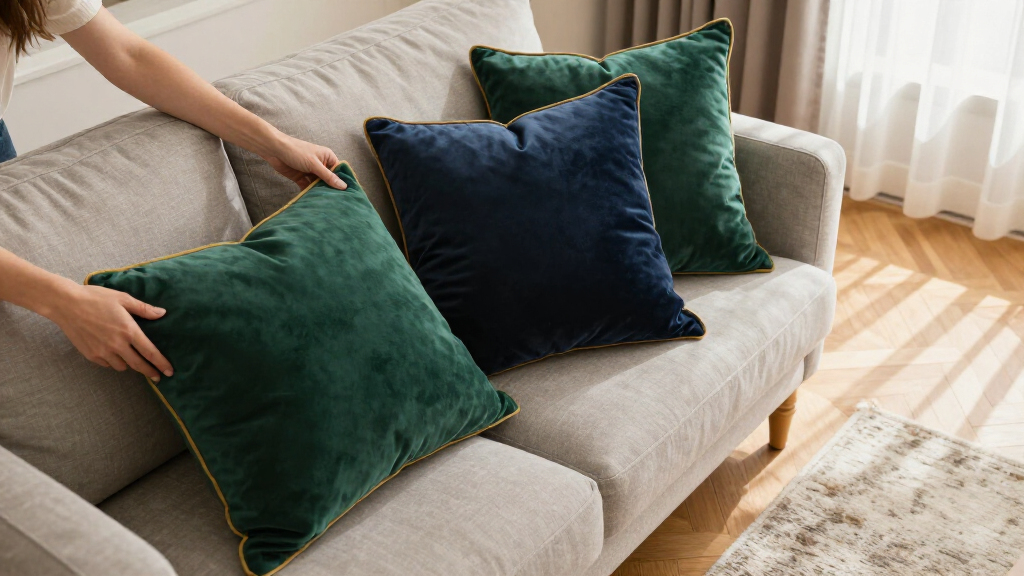 luxury velvet throw pillows