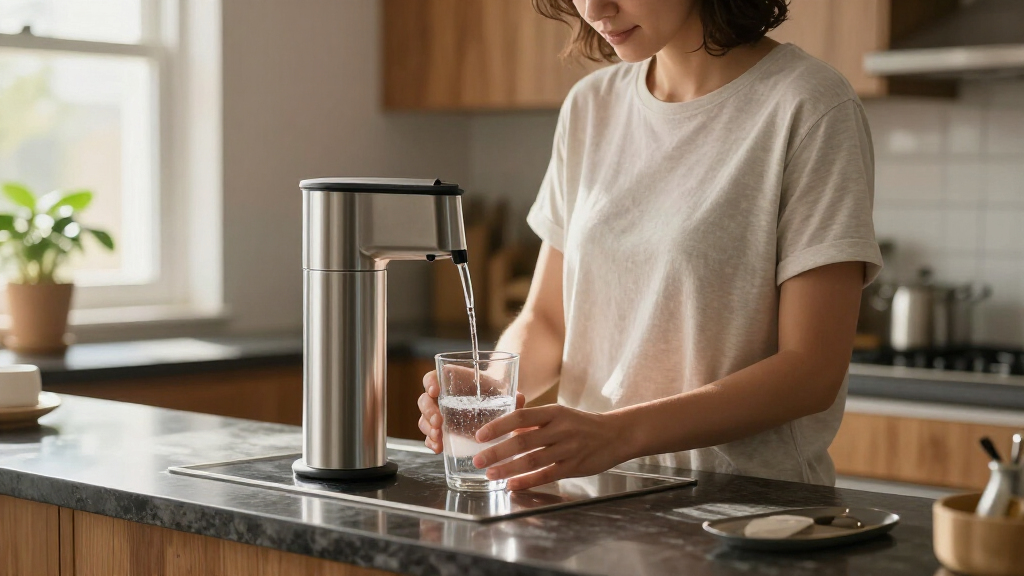 gravity water filters stainless countertop