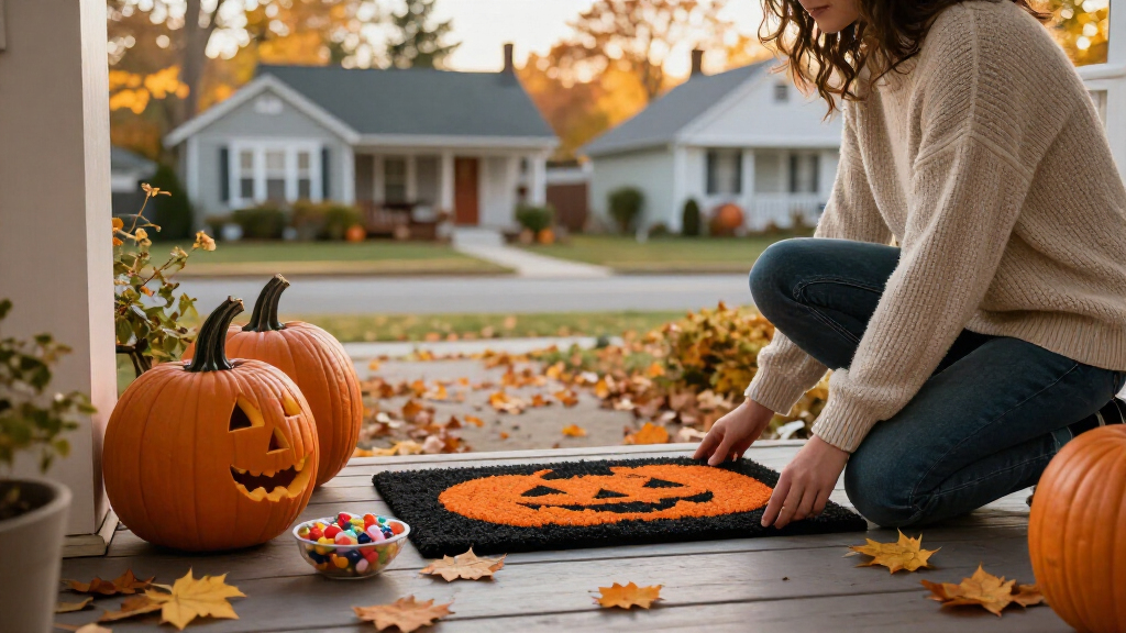 Halloween doormats