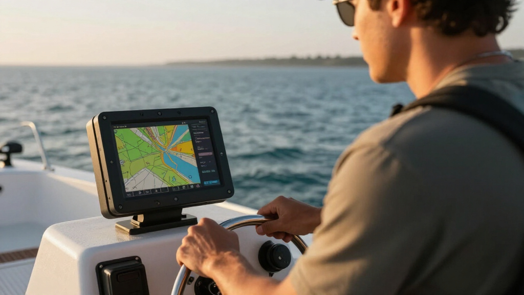 marine chartplotter for offshore boating
