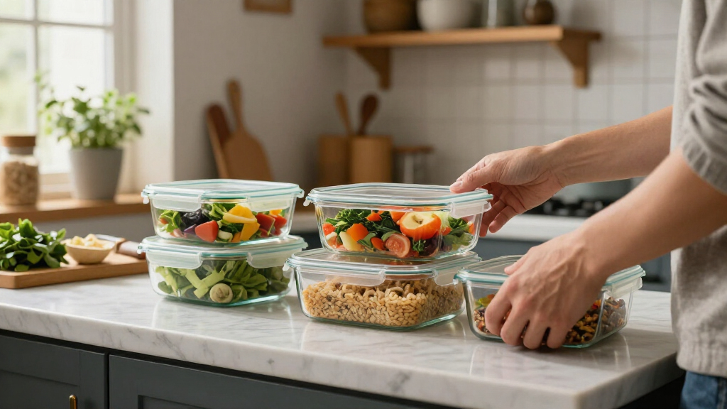 meal prep containers glass