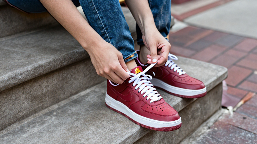best cherry red Nike Air Force 1 sneakers