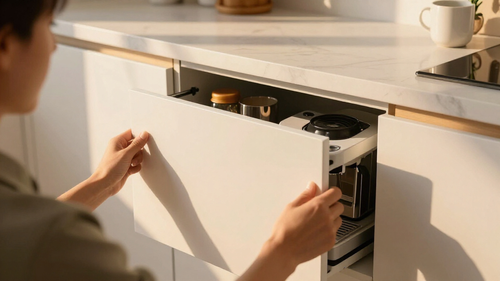 best appliance garage cabinet for coffee gear
