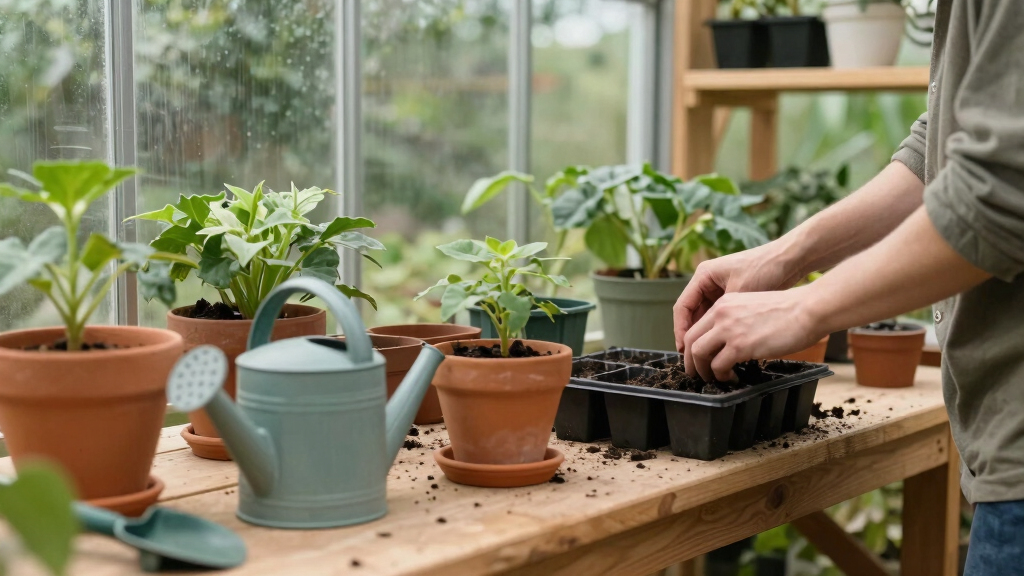 best potting benches for small greenhouses