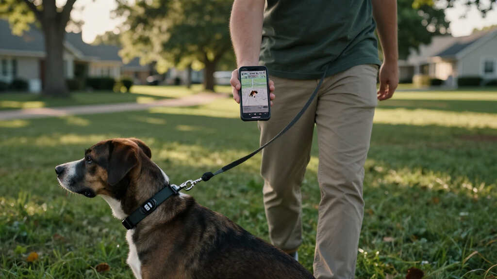 gps dog tracker collar real time