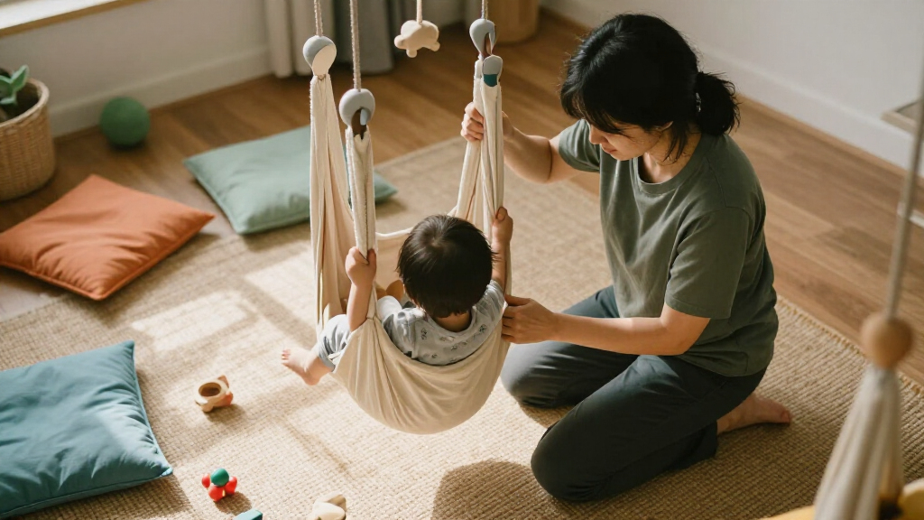 best sensory swing for indoor playroom