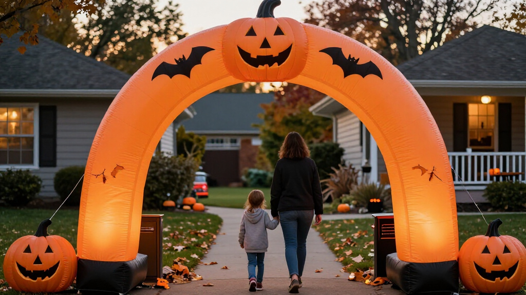 outdoor Halloween inflatable arches