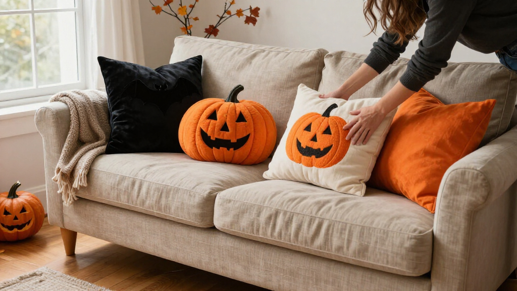 halloween throw pillows