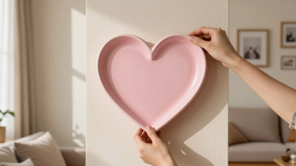 heart-shaped wall decor