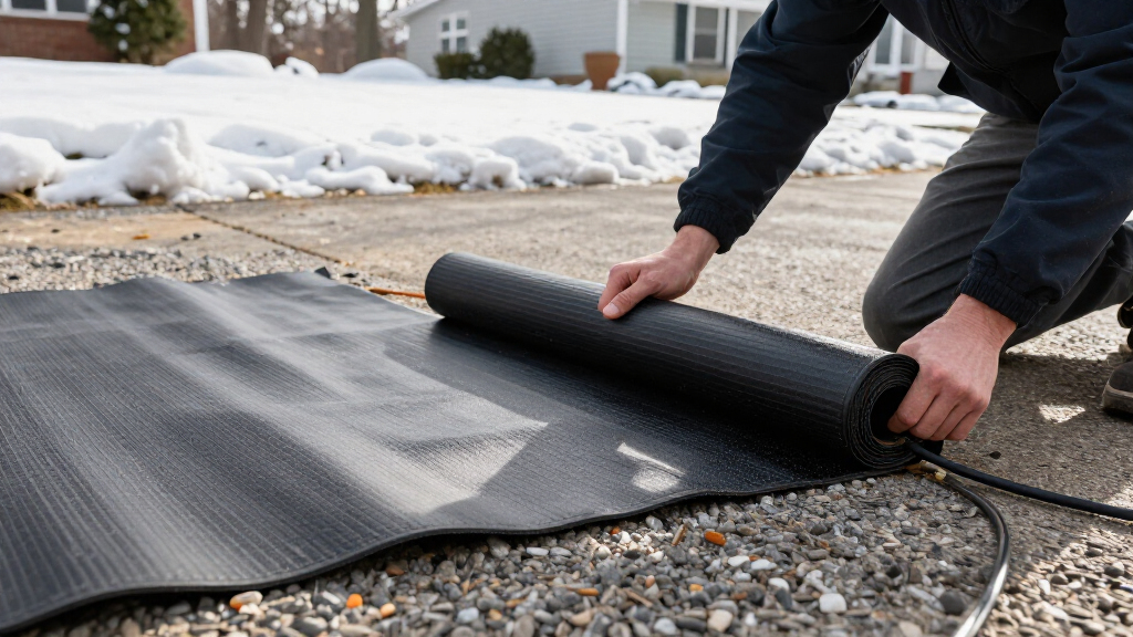 snow melting mats for driveway