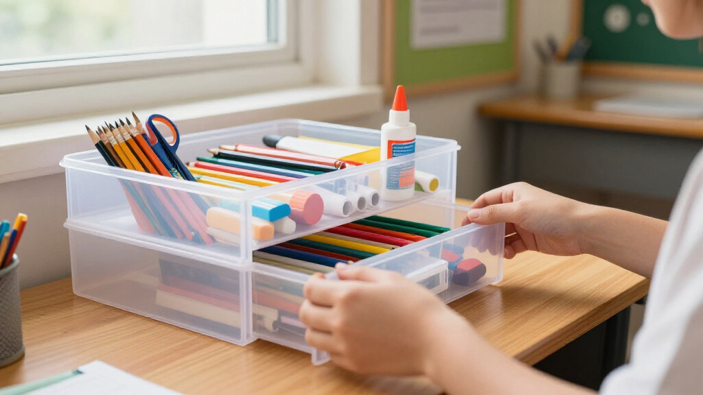 school supplies organizers