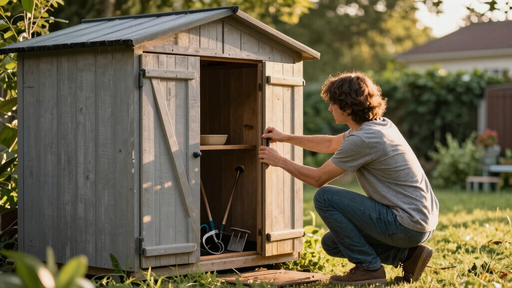 outdoor storage shed small