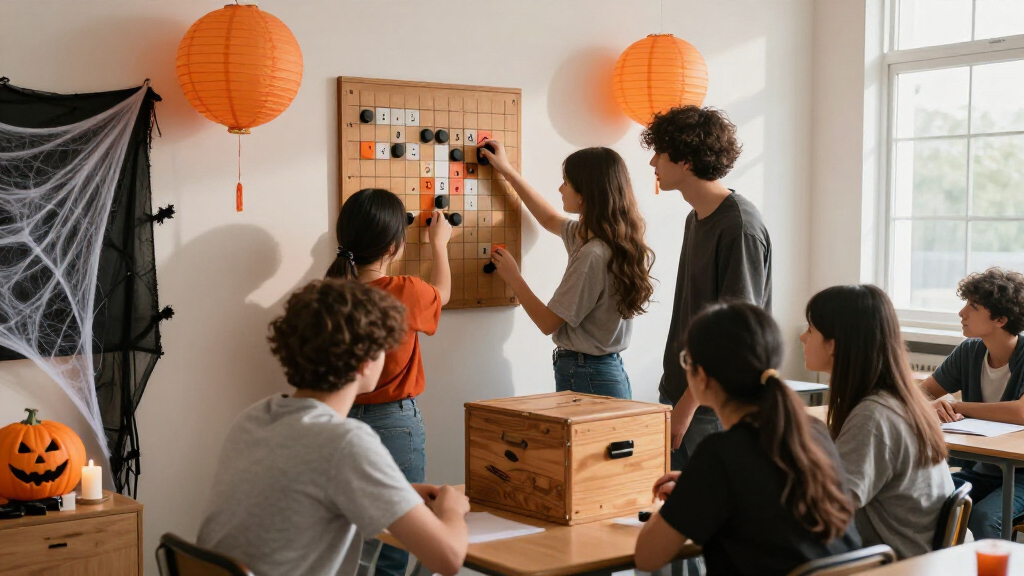 Halloween escape room party games