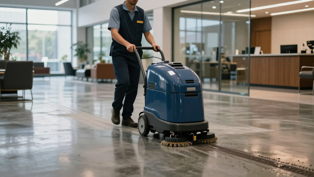 commercial floor scrubber machines