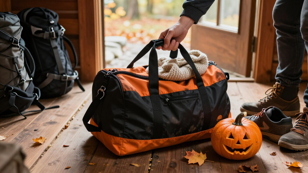 Halloween travel duffel bags