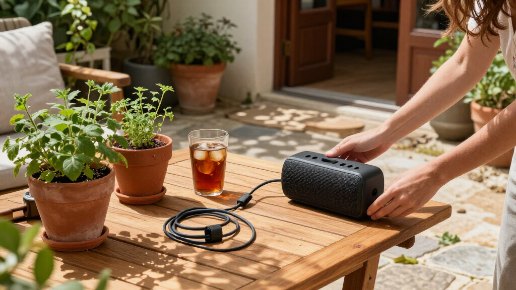 outdoor speaker system patio