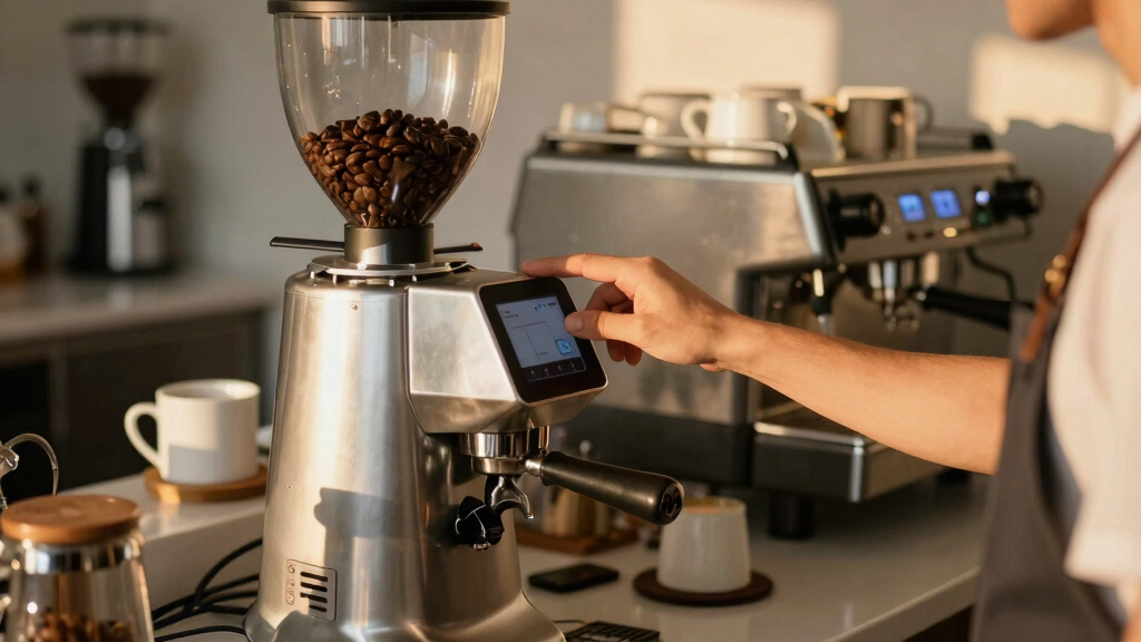 best hopper espresso grinder with touchscreen controls