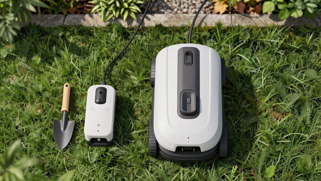 robotic lawn mower with fast charging