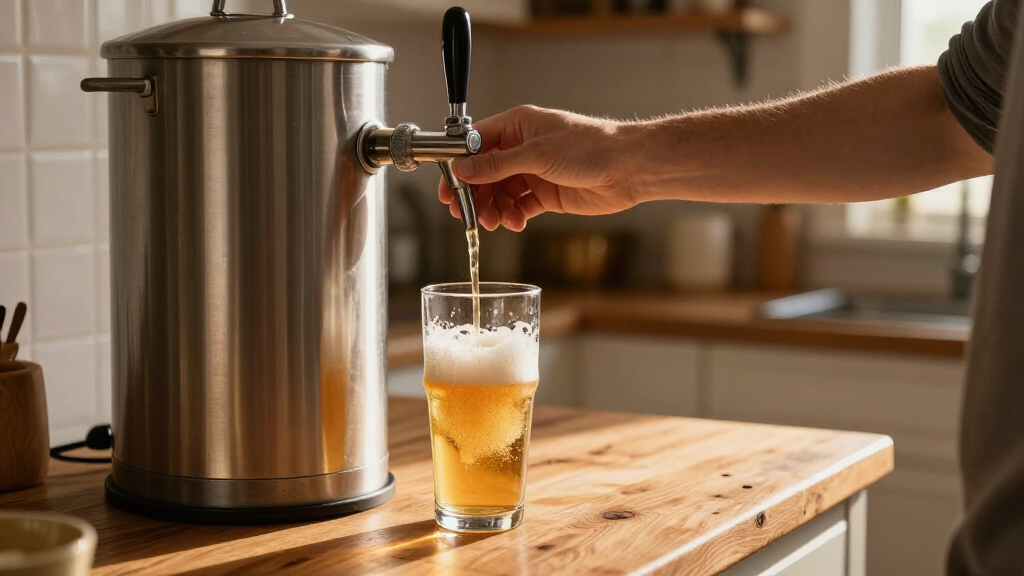 countertop kegerator beer dispenser system