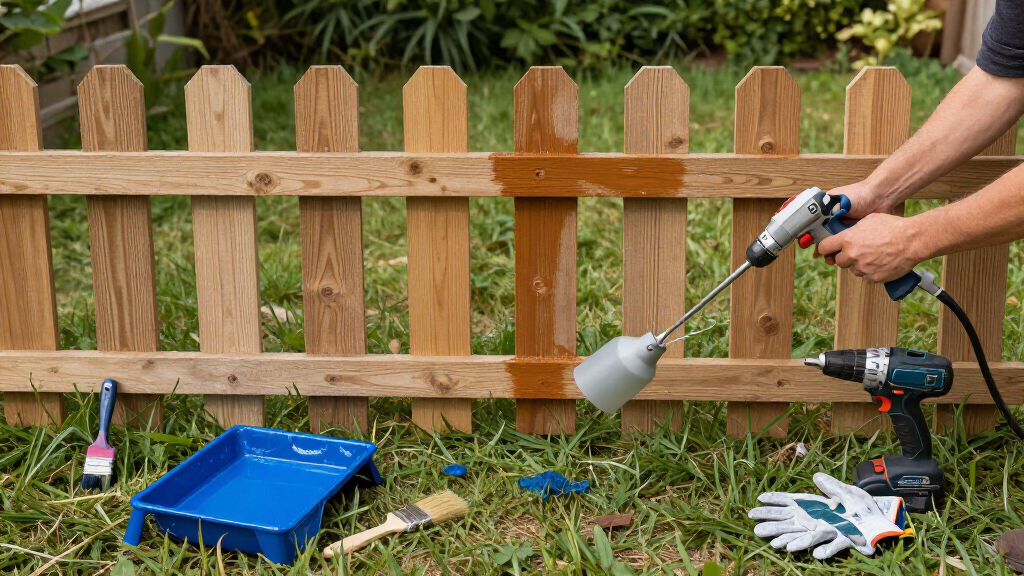 paint sprayer for fence staining