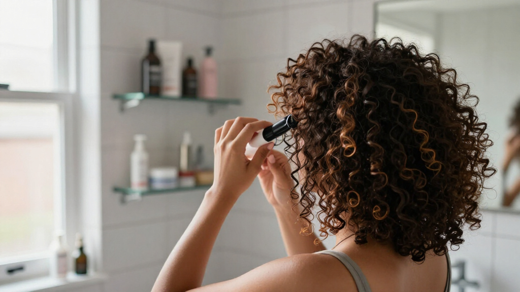 curly hair styling