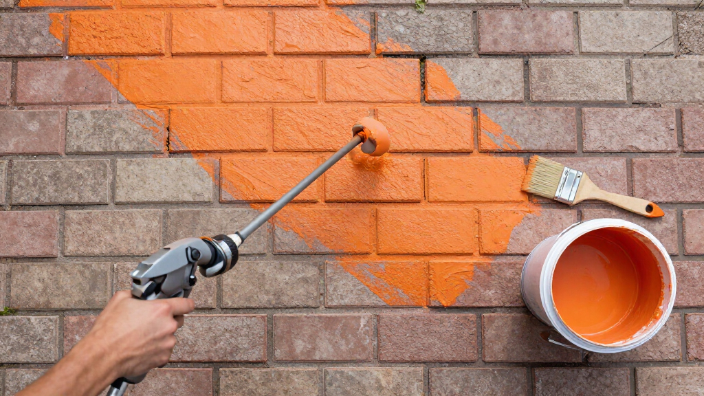 theairless paint sprayers for painting brick walkways
