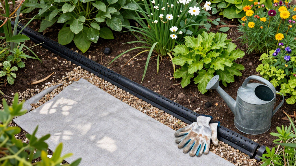 best french drain kit for wet garden spots