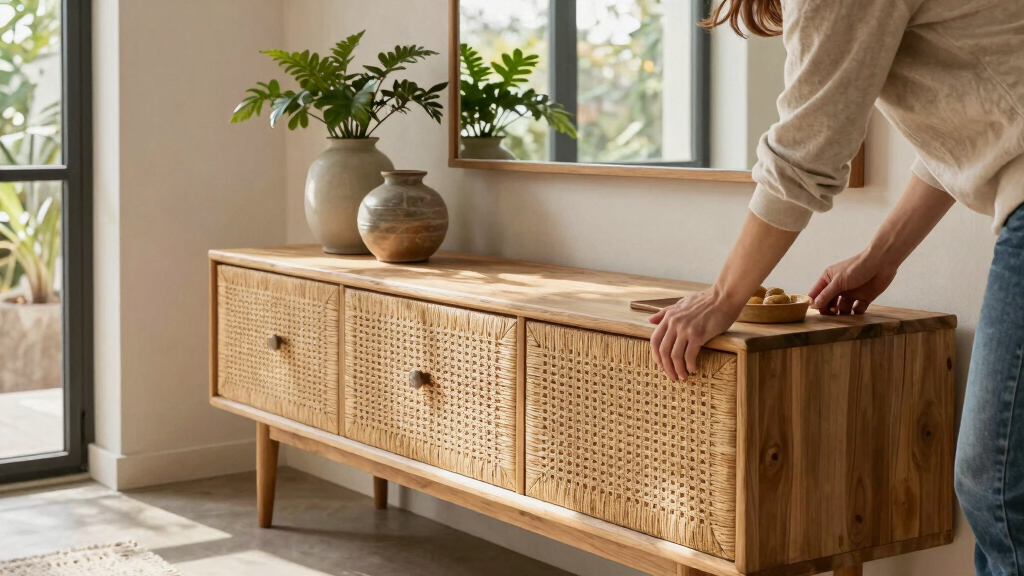 boho console tables