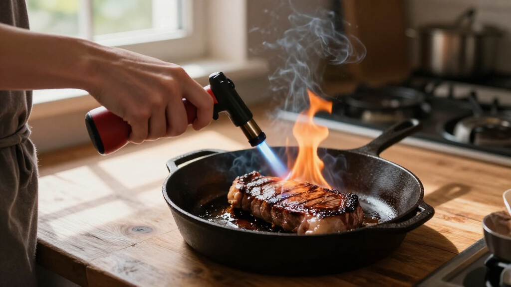 searing torch for steaks