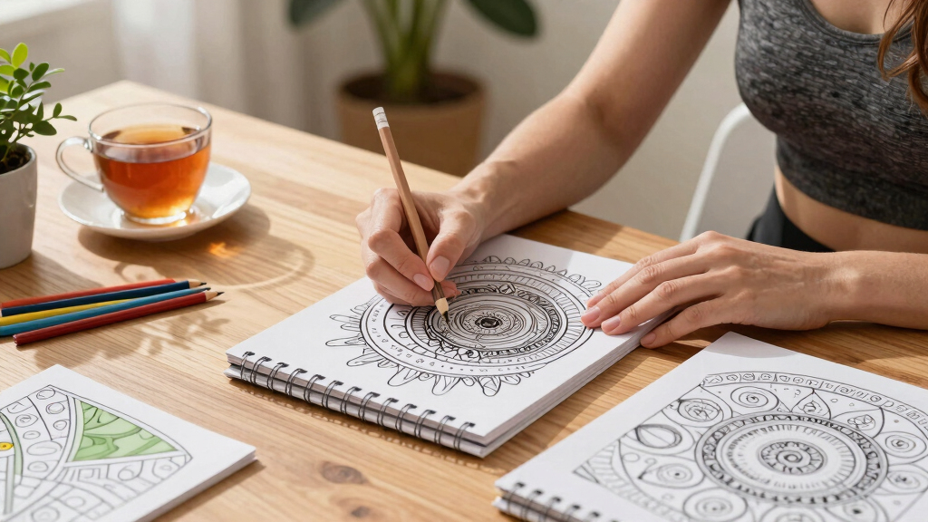 stress relief adult coloring books