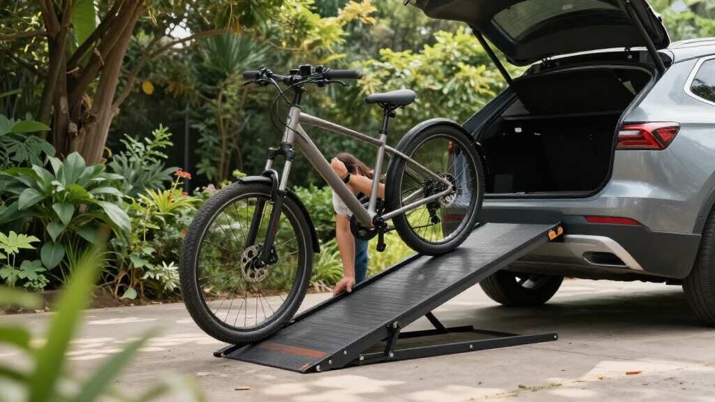 loading ramp for e bikes into cars