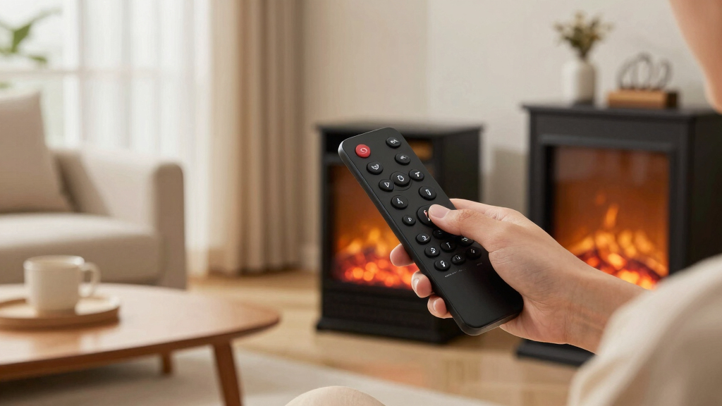 electric fireplace remote controls