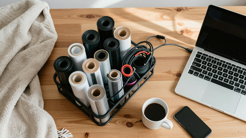 best media roll storage rack